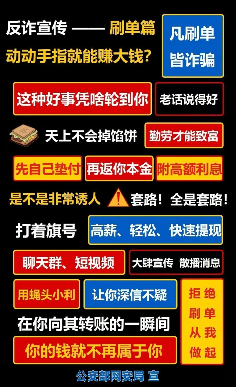 最前沿防騙t型廣告牌！